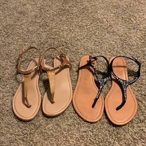 2 pairs of sandals